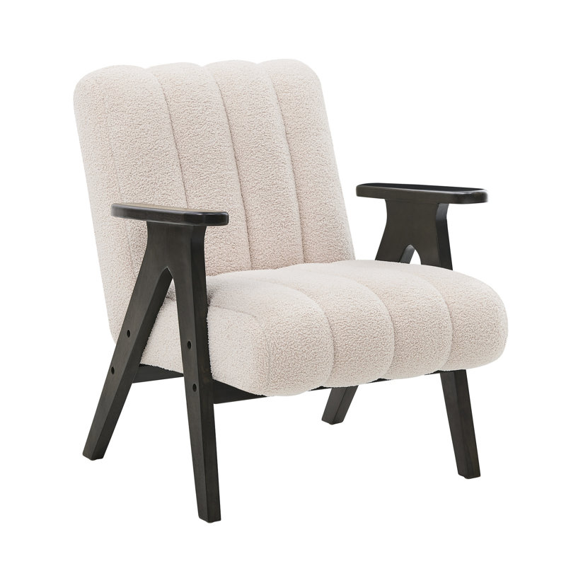Fauteuil moelleux moderne en bois avec structure