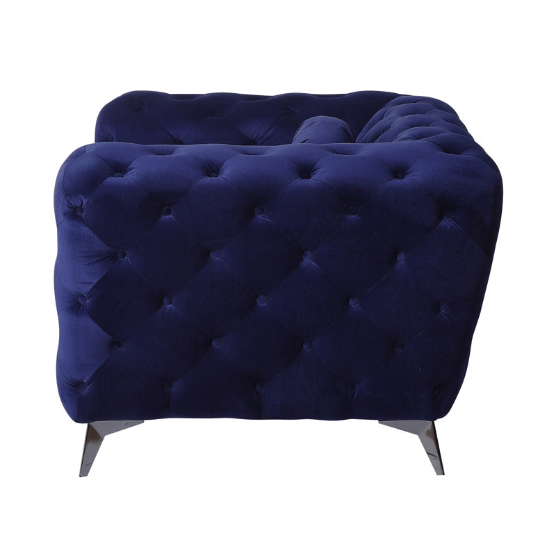 Atronia Blue Velvet Sofa