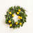 24" Artificial Green and Yellow Salal Leaf Lemon Wreath