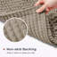 Neance Rectangle Non-Slip Bath Mat Chenille doormat -836140041-836004767