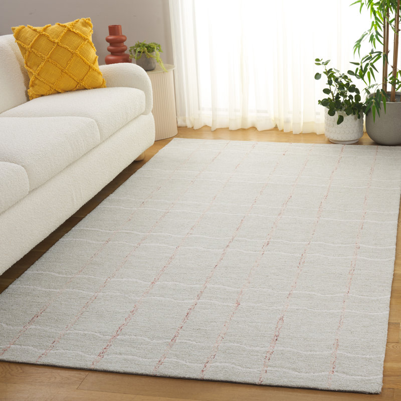 Metro Hand Tufted Wool; Cotton Abstract Indoor Rug, Rectangle 3' x 5'