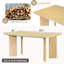 7 tables et chaises de salle à manger avec plateau en bois massif et 6 styles rembourrés-731605737-731605739-731605733