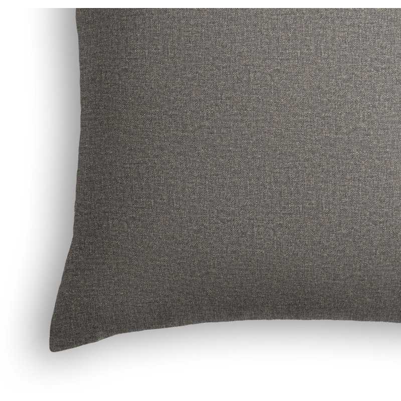 Dapper Linen Square Pillow Cover & Insert, 16" x 16", Fossil