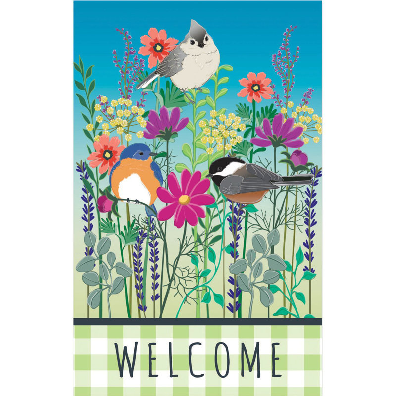 Polyester à 2 faces 44 x 28 po Drapeau pour la maison