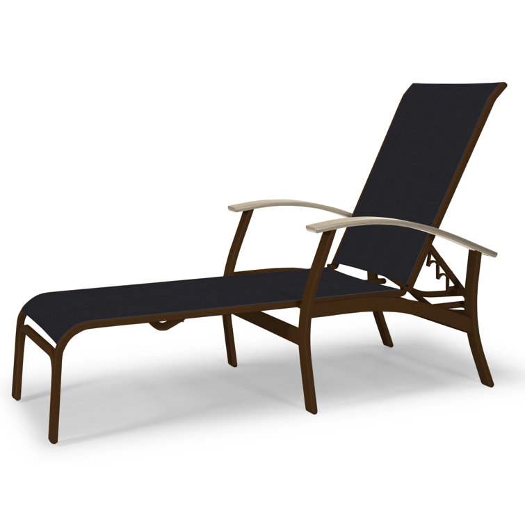 Askar Outdoor Rust-Resistant Metal Chaise Lounge