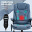 Fauteuil de bureau à massage à haut dossier avec 6 points de vibration
