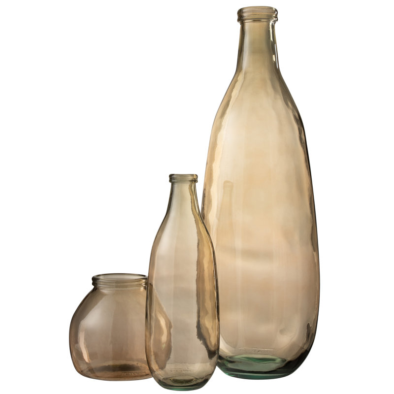 Tyla Glass Table Vase 1, Light Brown