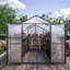 Serre robuste avec fenêtres régulatrices de température et ventilation 102,88 po avec portes doubles pour améliorer le jardin