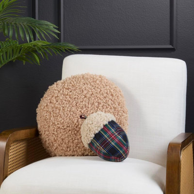 Coussin décoratif en sherpa pelucheux multicolore 6 pi x 9 po Christmas