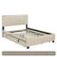 Grand lit standard capitonné avec rangement Lueker-1254667558