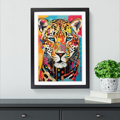 Leopard Constructivism - Framed Print