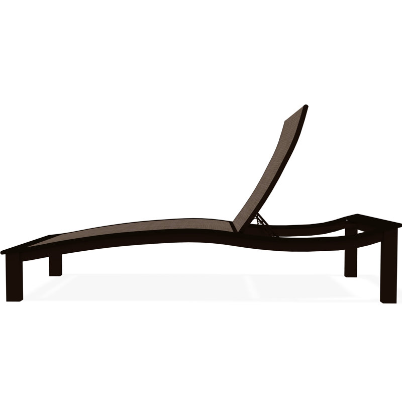Bazza Outdoor Chaise Lounge, Augustine Fennel Sunbrella®, Kona
