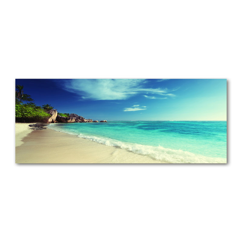 Seychelles Beach - Wrapped Canvas Print