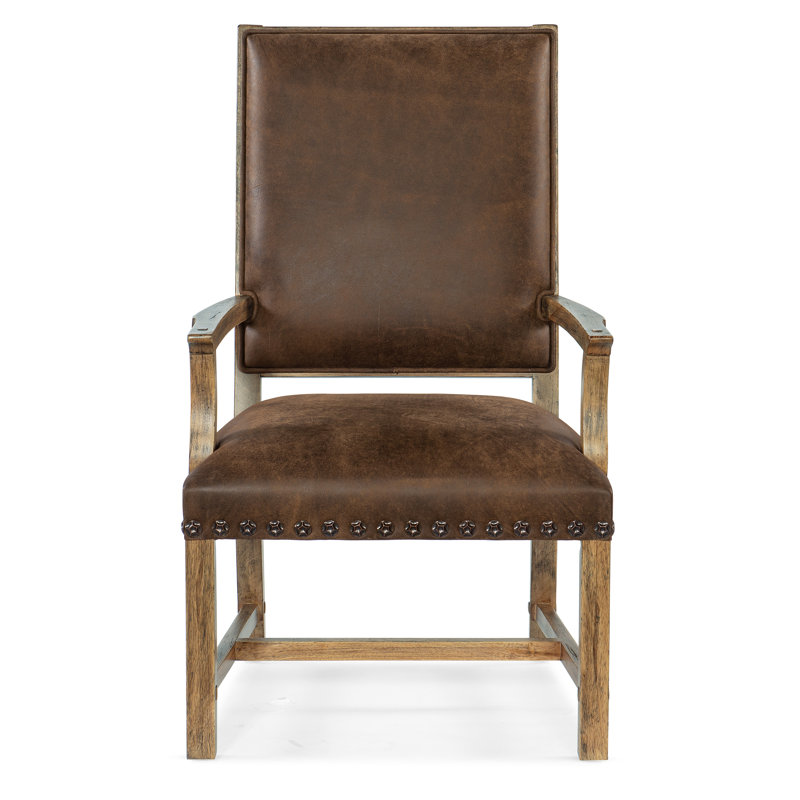 Big Sky Leather Host Arm Chair