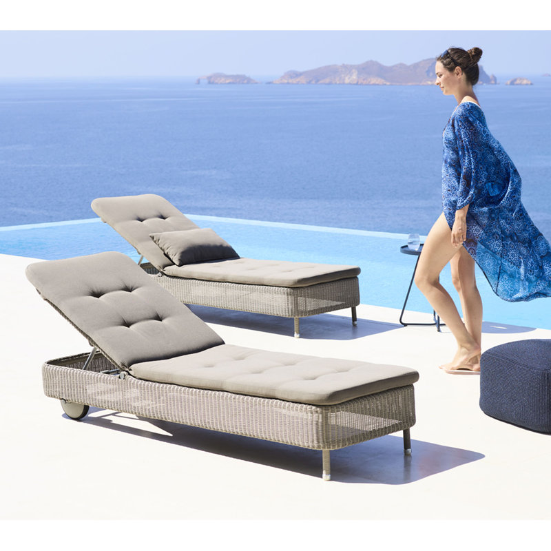 Presley 79.6" Long Single Chaise, Taupe, Taupe