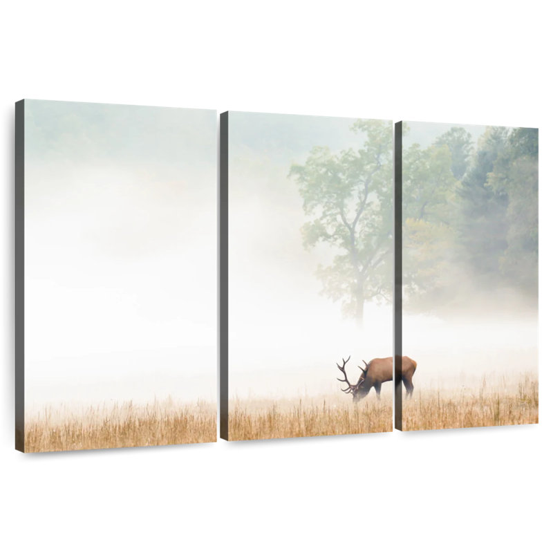 Cataloochee Elk, 20" H x 33" W