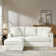 Chifley 85" Slipcovered Down Fill Sofa with Interchangeable Chaise Lounge