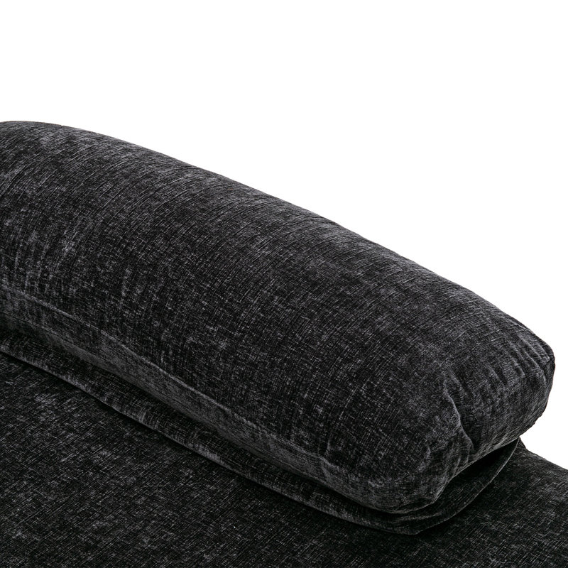Canapé modulaire Hartsel, Polyester noir