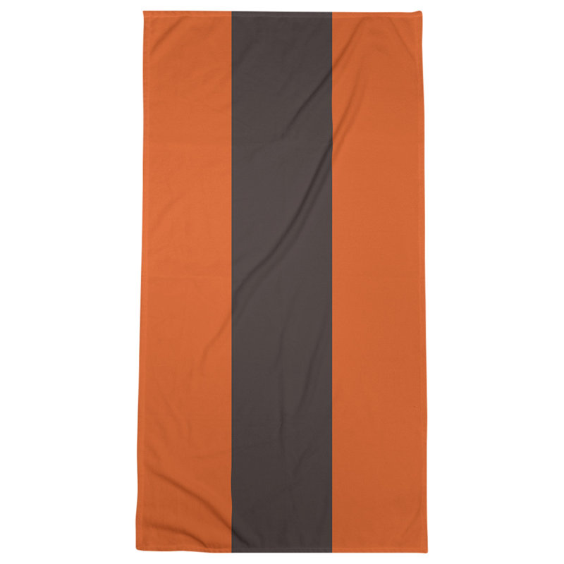 Bath Towel, Light Brown/White