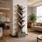 Modern 6-tier Tree-shaped Wood Bookcase With Drawer, Freestanding Open Shelf Storage Unit