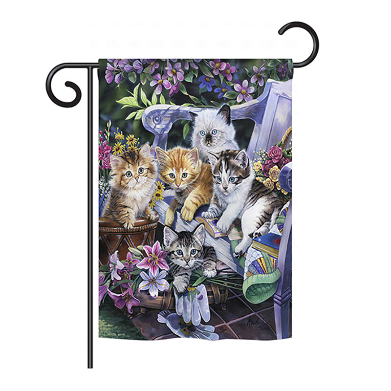Drapeau de jardin en polyester Seigel Purfect, H 18,5 po x l 13 po