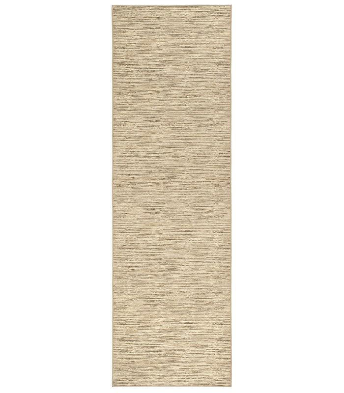 Clay Natural Machine Washable Rug, Runner 2'6" x 8'