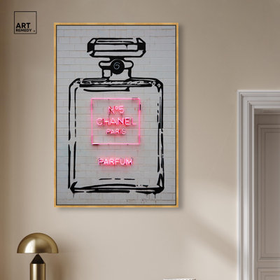 «Parisian Perfume Canvas Fashion», art mural 