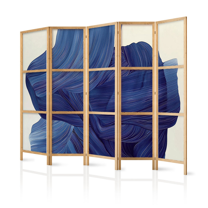 171cm H Solid Wood Folding Room Divider, 5, 171cm H x 225cm W x 1.2cm D