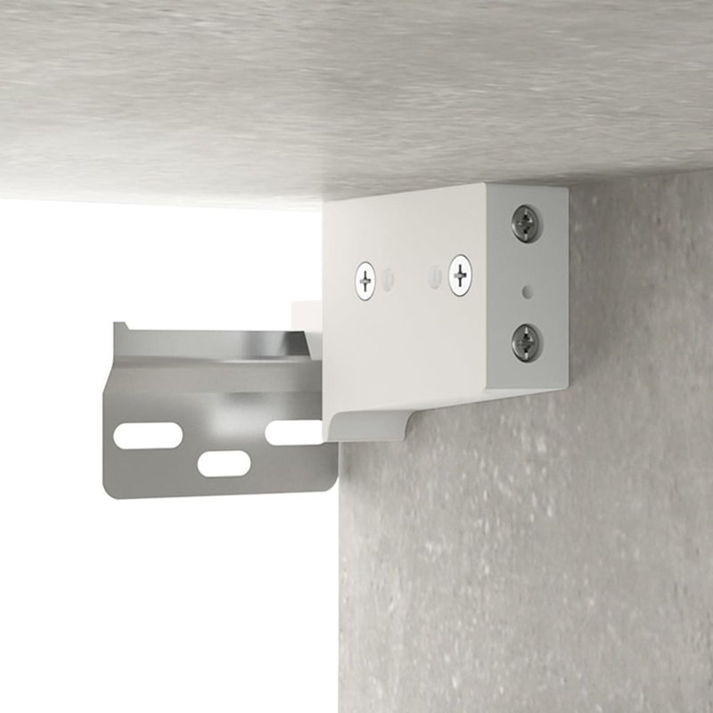 4 Pair Shoe Storage Cabinet, Concrete Grey