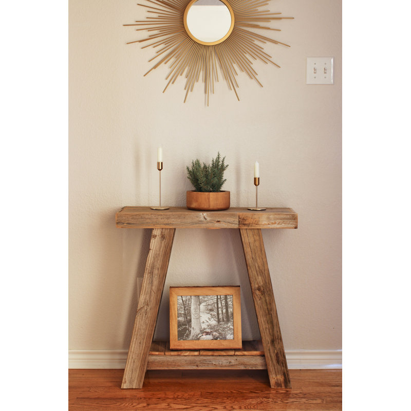Console en bois massif 30 po Cleavon