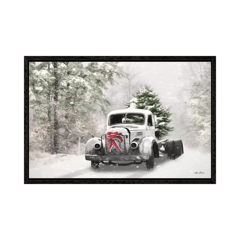The Christmas Centerpiece by Lori Deiter - Print on Canvas, 66.04 cm H x 45.72 cm W, Black Framed