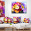 Coussin lombaire floral de fleurs en cascade