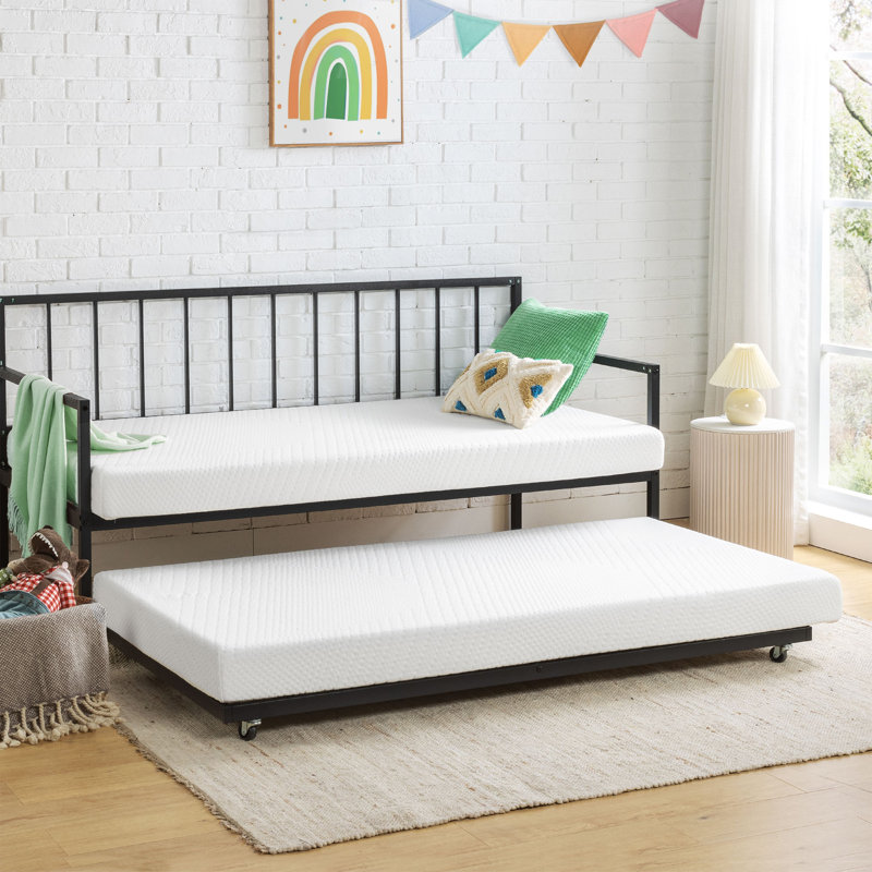 Matelas en mousse viscoélastique moyenne 5 po Aldana, Lit simple