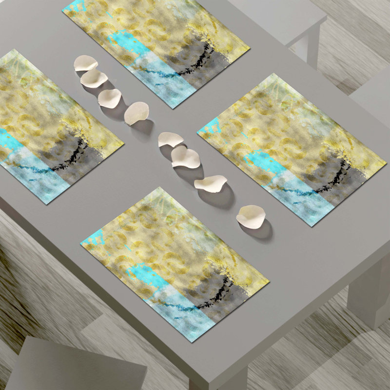 Polyester Abstract Rectangle Placemat