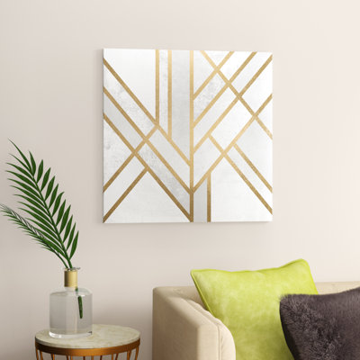 Art Deco Geometry by Elisabeth Fredriksson - Print on Canvas