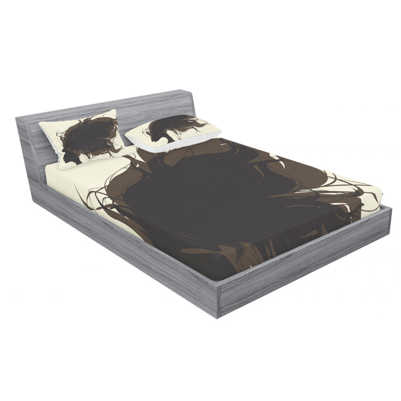 Microfiber Sheet Set, Queen Sheet Set with Fitted Sheet
