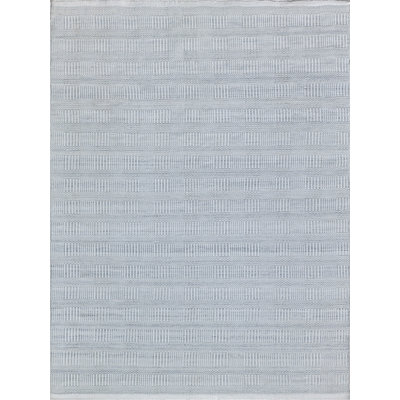 Naples Geometric Area Rug in Light Silver