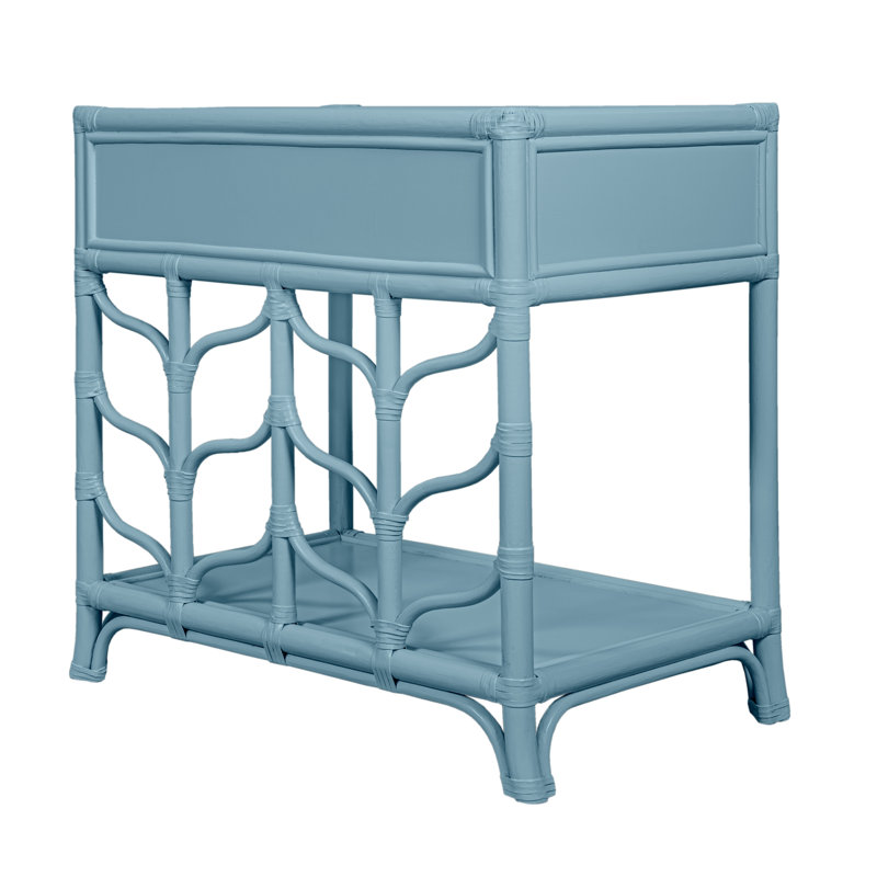 Ivy 1 - Drawer Nightstand, Pool Blue