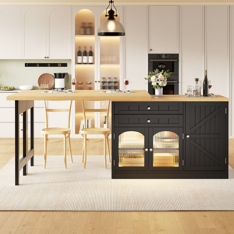 Kitchen Island, Black