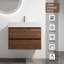 Meuble-lavabo mural avec lavabo en résine-497806937