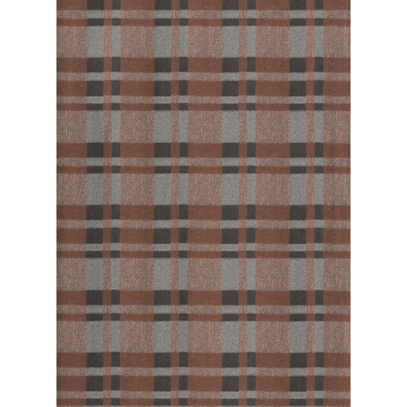 Devore Room Darkening Curtain, Grey/Brown/Black, 132cm Width x 175cm Drop