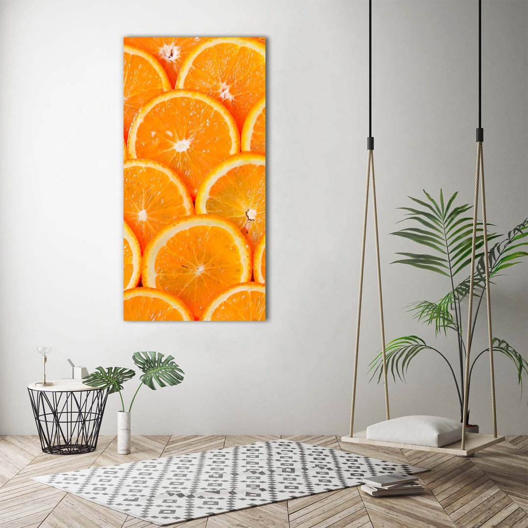 Orangenscheiben - Kunstdrucke auf Leinwand - Wrapped Canvas