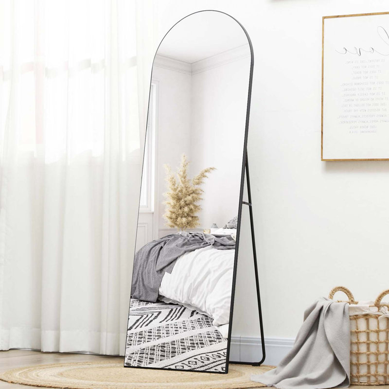 Demetrias Rectangle Mirror, Black