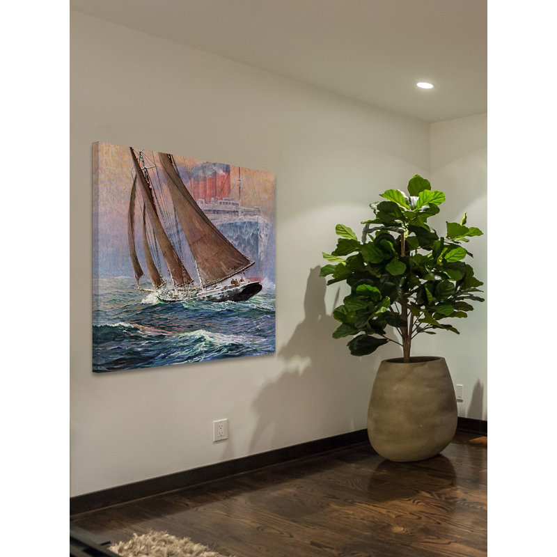 Watch Those Waves - Wrapped Canvas Print, 122cm H x 122cm W x 3.81cm D