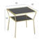 Glass Top End Table