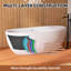 Baignoire de trempage en acrylique autoportante 67 po. X 30 po. Avec drain central en blanc brillant