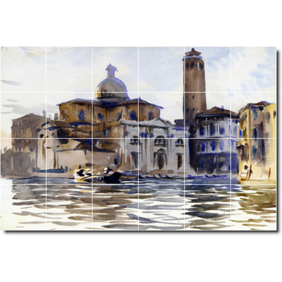 72" x 48" Ceramic Painting Decorative Mural Tile 12" x 12"