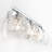 Cono 3-light Bathroom Dimmable Vanity Light 2 Tiers Clear Glass Shade-309983177