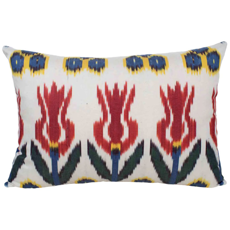 Atlas Silk Reversible Throw Pillow