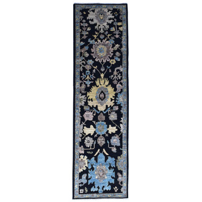 Harshang One-of-a-Kind 2'10" X 9'9" New Age Runner Wool Area Rug in